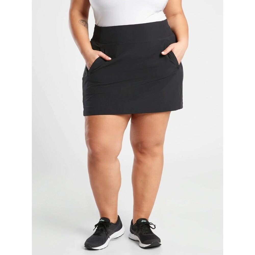 Athleta Brooklyn Skort 16” Black Size 16 and 22 NWT - Picture 2 of 11